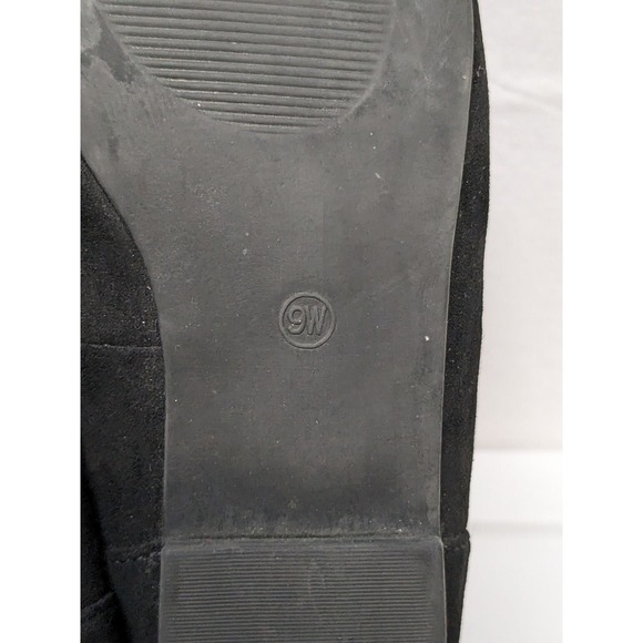 Torrid Woman's Suede Fabric Flats Cushion Sole Solid Black Size 9W (Wide) - Picture 9 of 10